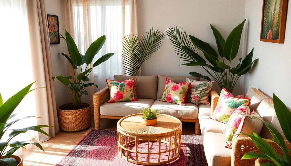 tropical decor for small spaces