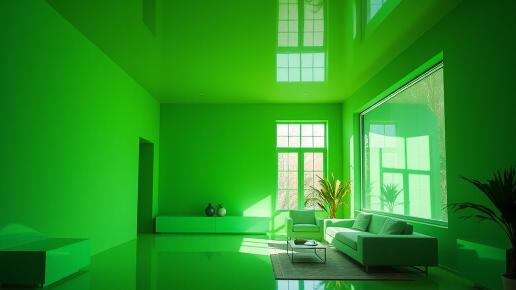 bold monochromatic interior design