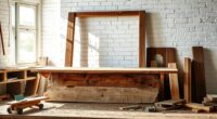 diy rustic wood shelves