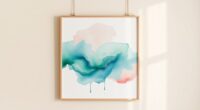 easy watercolor wall decor
