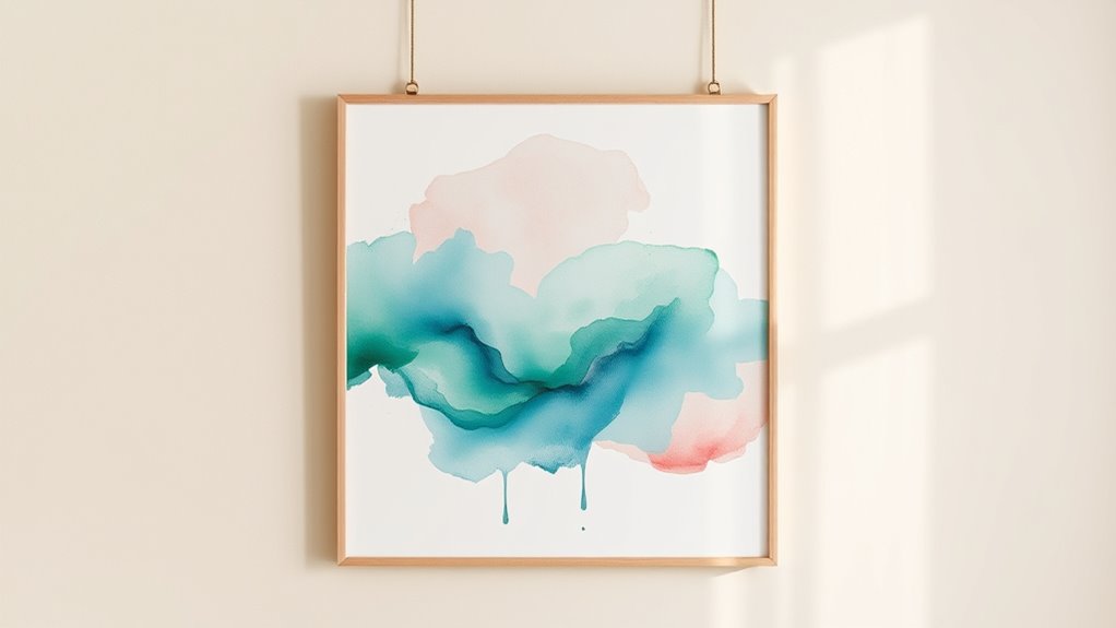 easy watercolor wall decor
