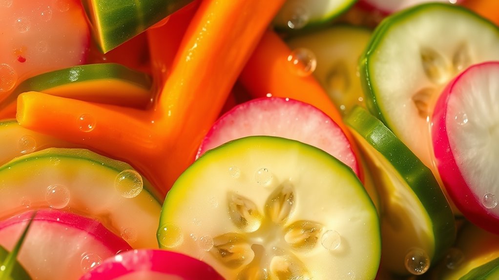 fast crunchy pickled vegetables