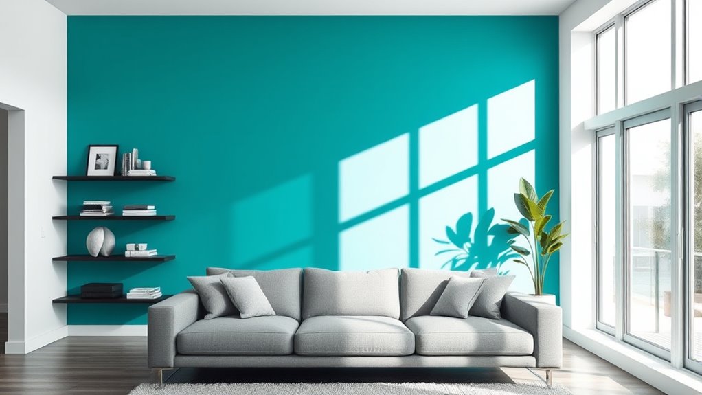 focus on bold statement wall