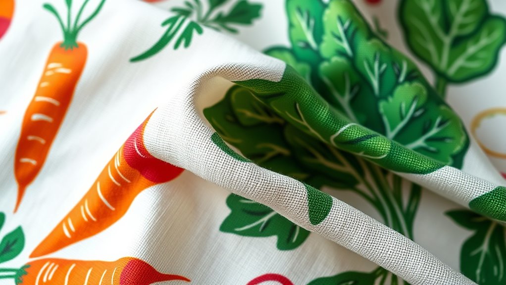 vegetable stamping fabric care