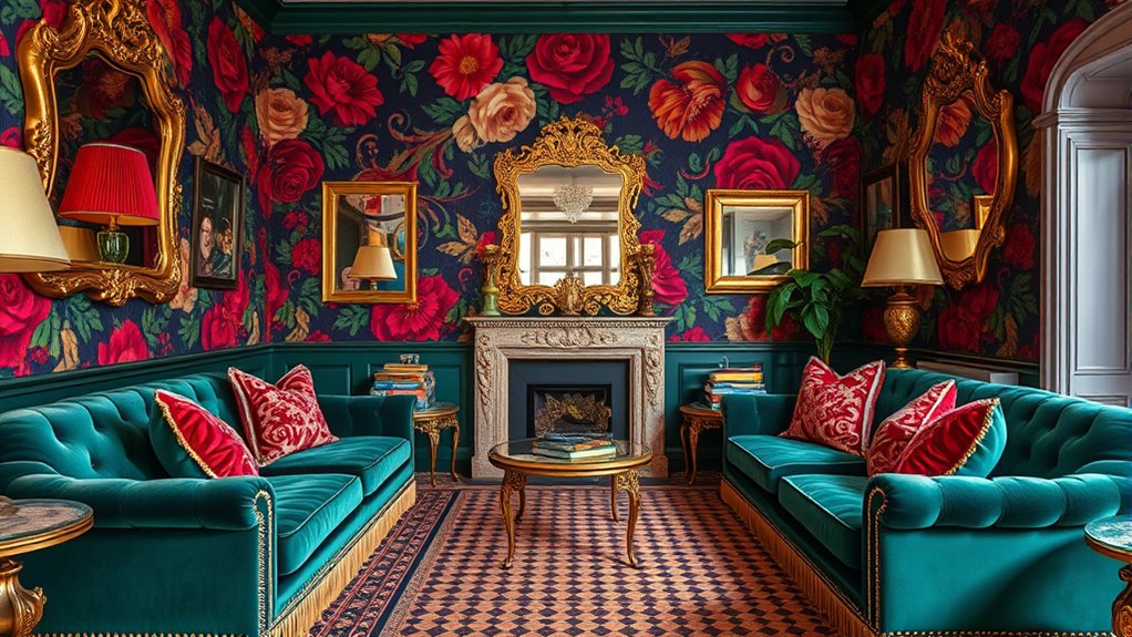 bold colors and patterns