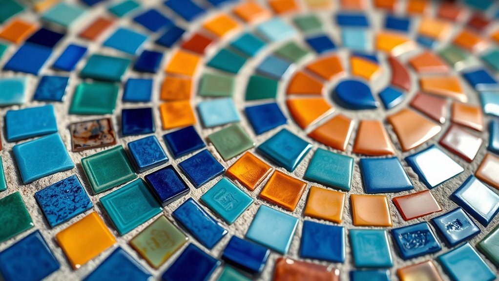 colorful harmonious mosaic design