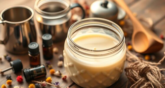 create scented soy candles