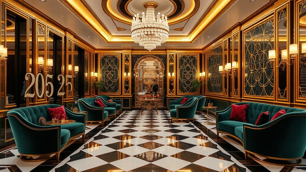 luxurious geometric art deco