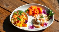 tropical island inspired cuisine