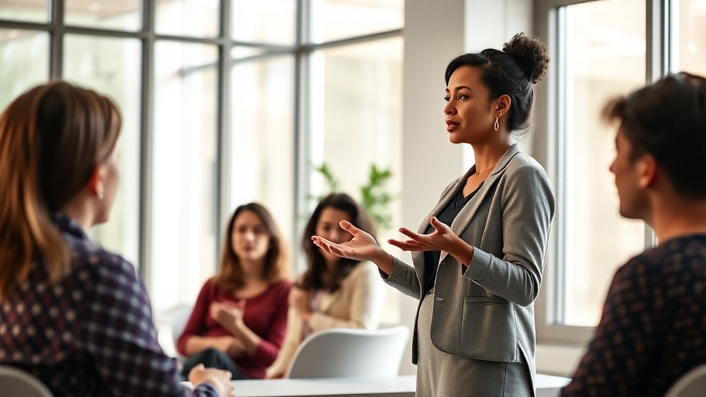 use confident body language