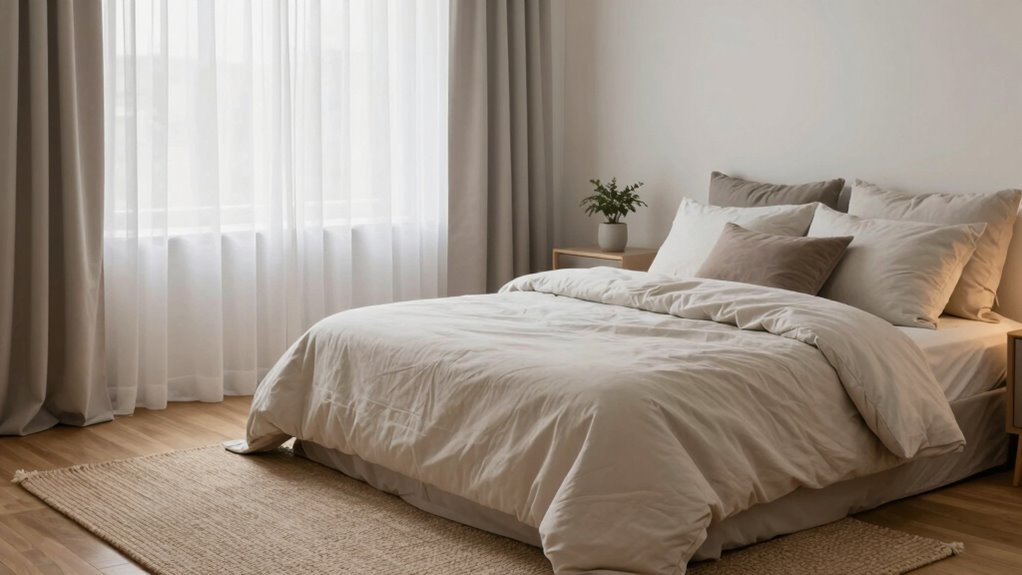 comfortable calming clutter free space
