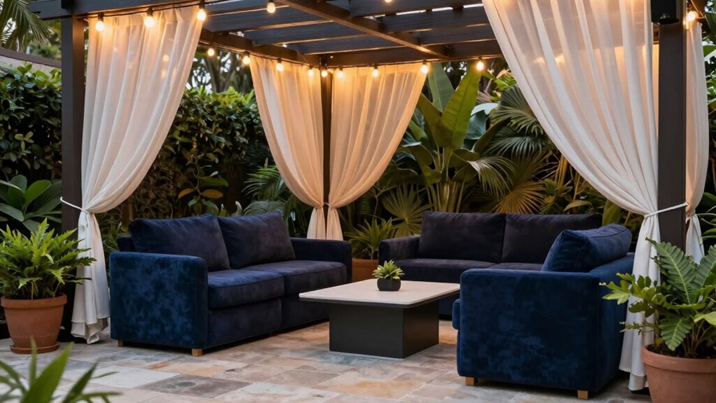 comfortable stylish outdoor retreat