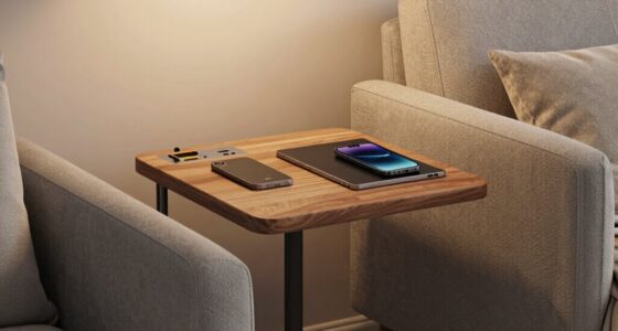 convenient charging side tables