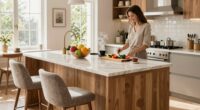 convenient functional kitchen seating