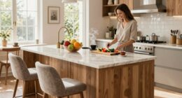 convenient functional kitchen seating