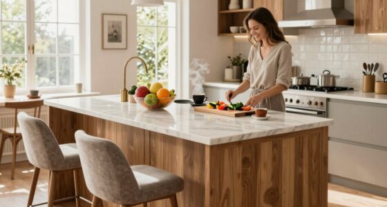 convenient functional kitchen seating