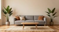 cozy minimalist living space