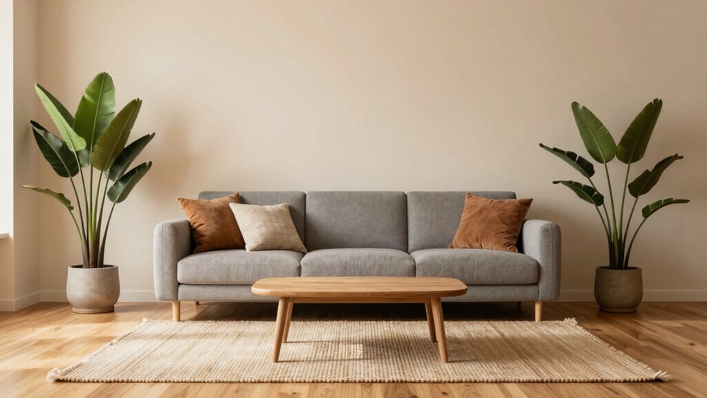 cozy minimalist living space