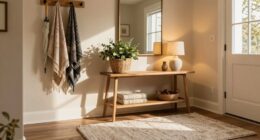 create a warm inviting entrance