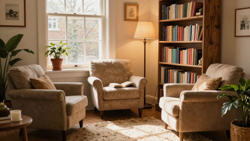 create cozy reading nook