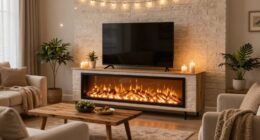 electric fireplace tv stands