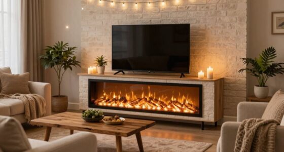 electric fireplace tv stands