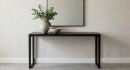 elegant minimalist console styling