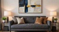 enhancing existing sofa decor