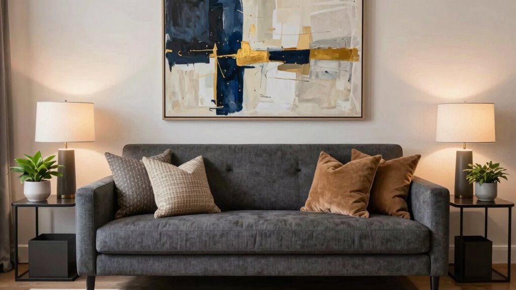 enhancing existing sofa decor