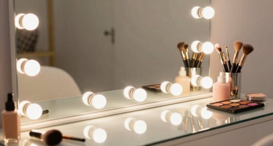 illuminated makeup application