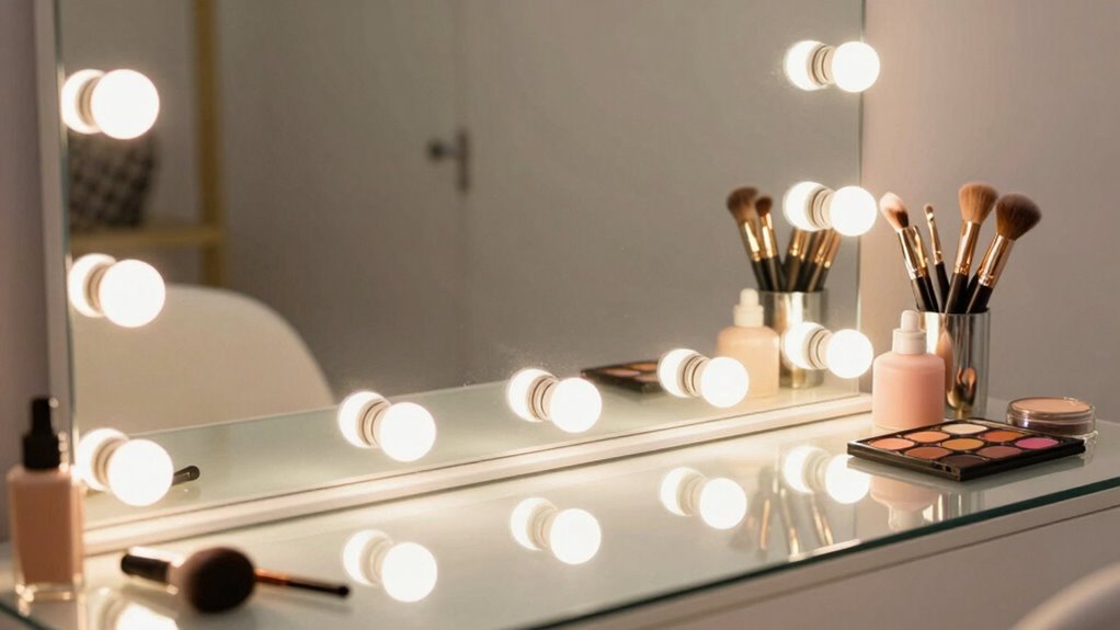 illuminated makeup application