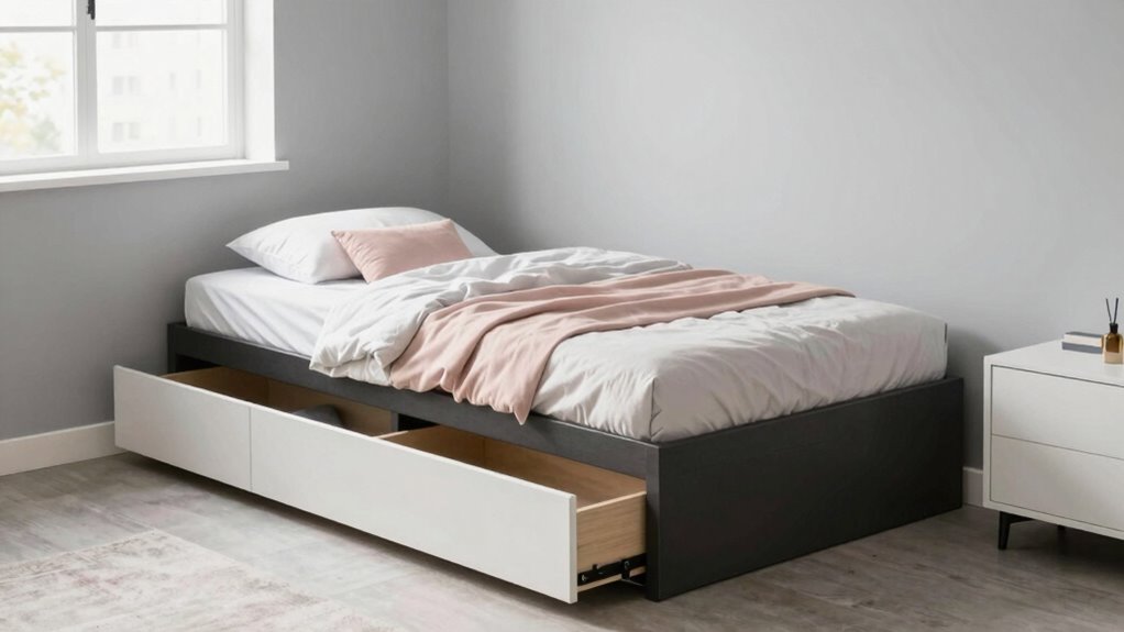 maximize small bedroom storage
