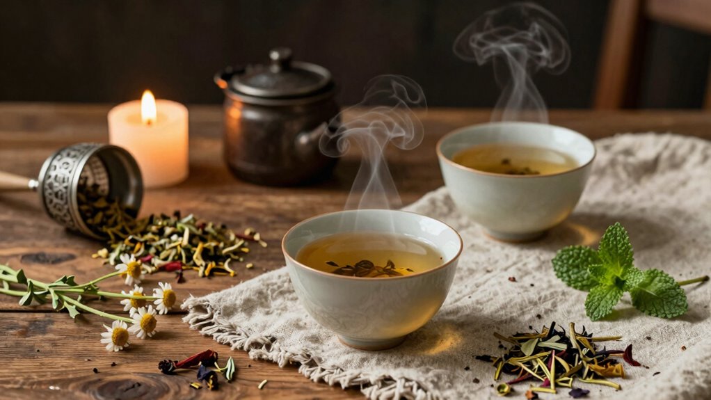 mindful herbal tea ritual