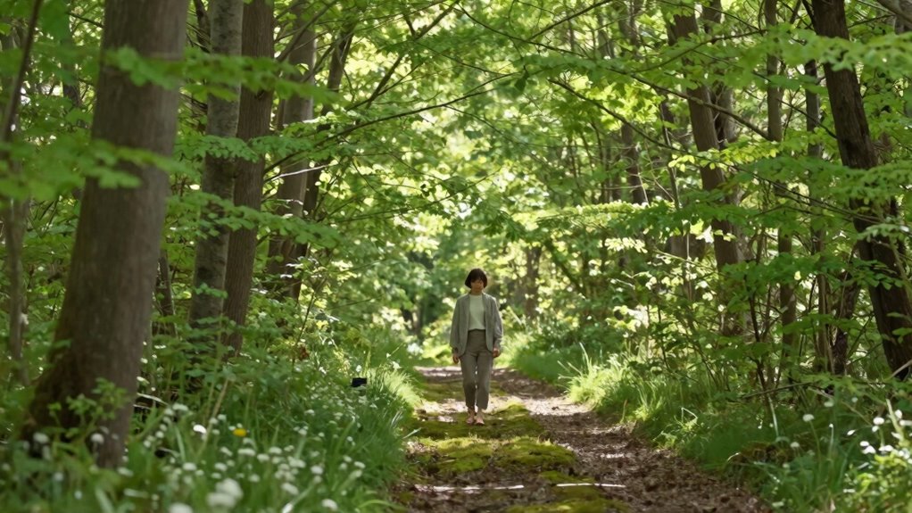 mindful walking reduces stress