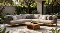 relaxed backyard patio sets