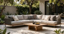 relaxed backyard patio sets