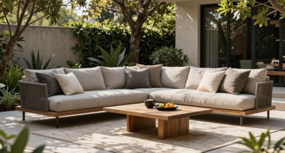 relaxed backyard patio sets