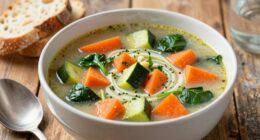 warm hearty veggie soups