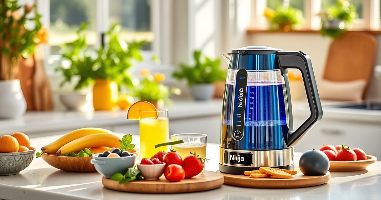 Cool Summer Iced Tea with Ninja KT200BL Precision Electric Kettle