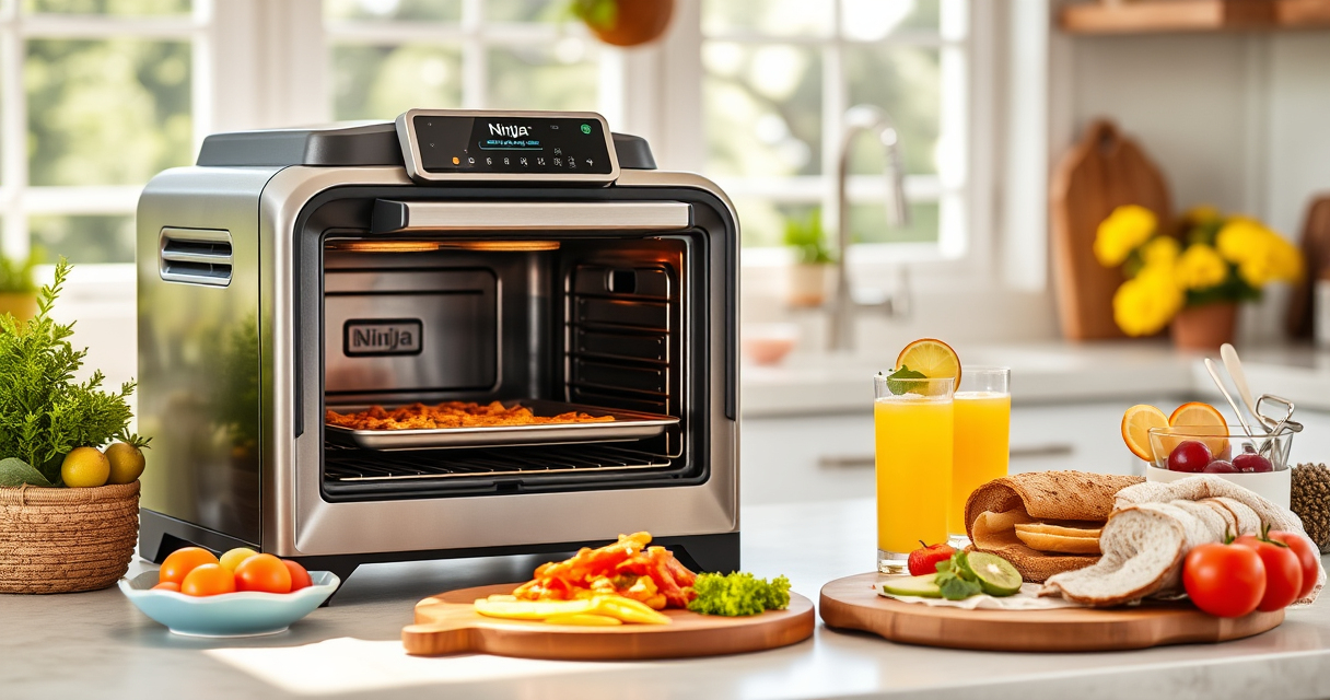 Summer Grilled Veggie Pizza with Ninja Foodi XL Pro Air Oven