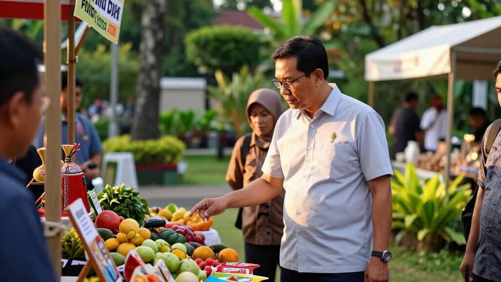 Gubernur DKI Jakarta Pramono Kunjungi Stand Jakbar Di Flona 2026 - Kota Administrasi Jakarta Barat