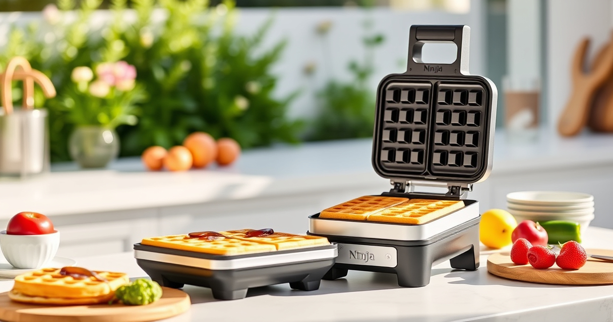 Make Perfect Summer Breakfasts with the Ninja Belgian Waffle Maker Pro