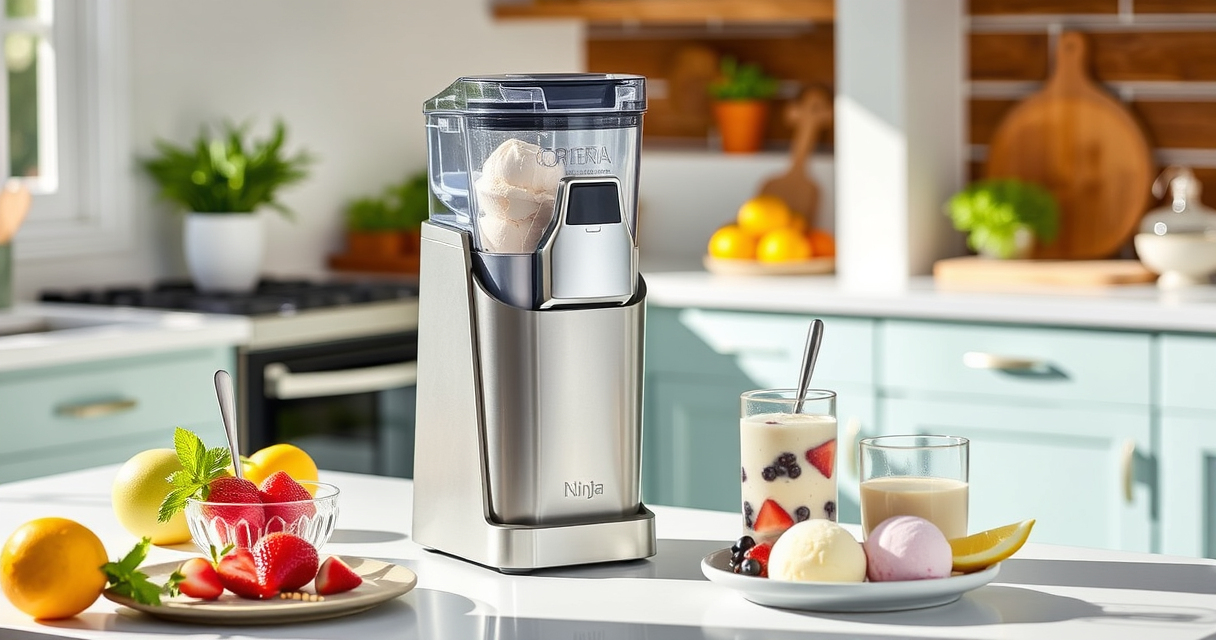 Make Poolside Treats Effortlessly with the Ninja CREAMi 7-in-1 Ice Cream Maker