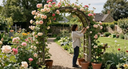 Jerry Hall’s Romantic Rose Archway Gives Her Garden A Gorgeous Cottage Look – Garden Experts Say October Is The Best Time To Get Started On Yours
