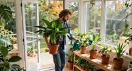 When To Bring Houseplants Inside—and How To Keep Them Healthy All Winter